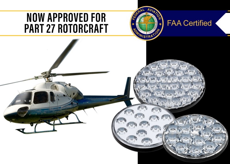 An image of Aeroleds Approved Part 27 Rotorcraft