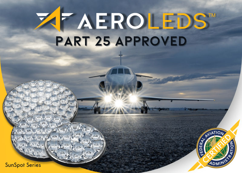 An image of Aeroleds Part 25 Approved
