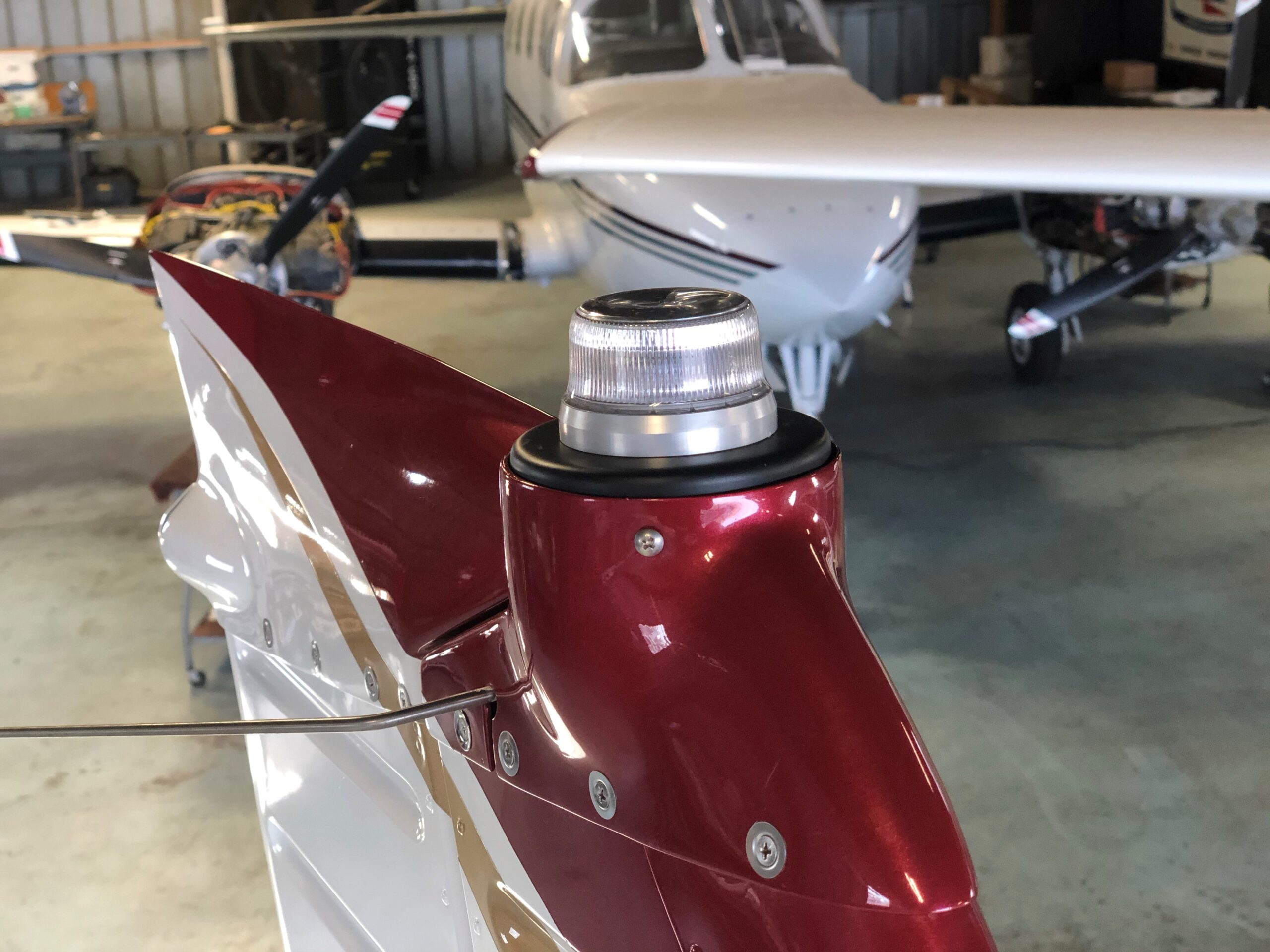 An image of Piper Pa28 with AeroLEDs SunBeacon